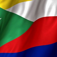 The Comoros, flag, Union