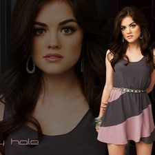 Lucy Hale, dress, make-up, The look