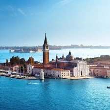 sea, San Giorgio, Venice, Church