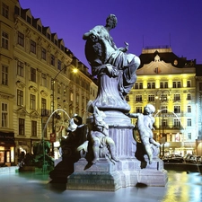 Vienna, fountain, Sculpture