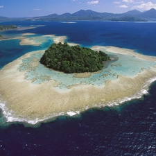 sea, trees, viewes, Island