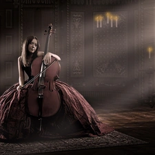 Women, violoncello