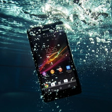 Telephone, Sony Xperia ZR, water, cellular