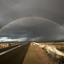 Great Rainbows, clouds, Way