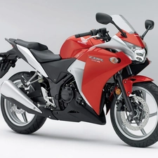 Honda CBR 250R, red, White