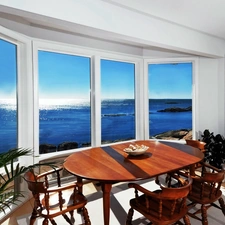 Panoramic, dining room, Window