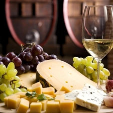 Wine, Grapes, Cheese