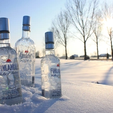 winter, Bottles, Finland