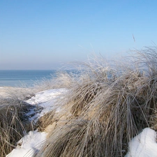 Gda?sk, sea, winter, Dunes