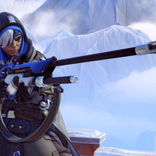 Women, Ana, Overwatch, brave, game