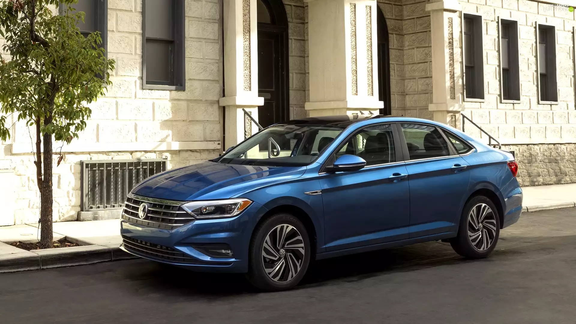 blue, 2019, House, Volkswagen Jetta