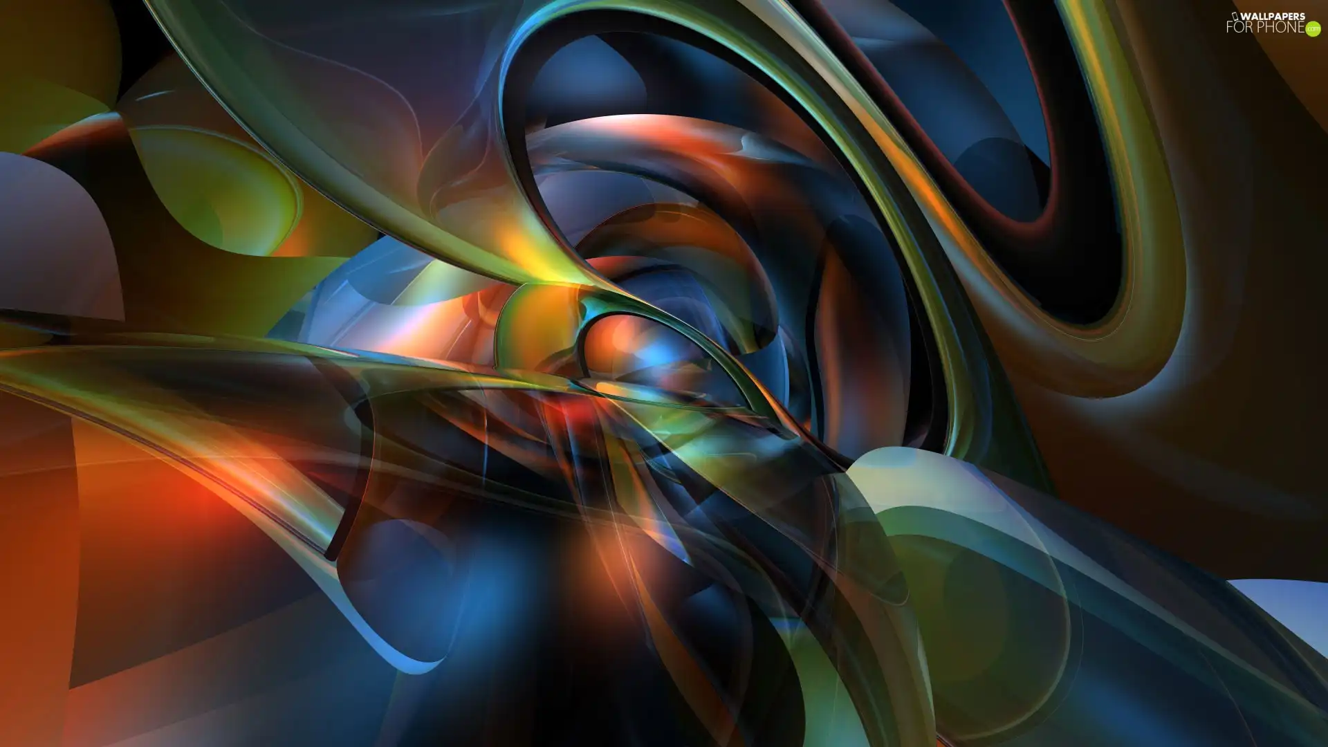 Coloured, texture, 3D, abstraction