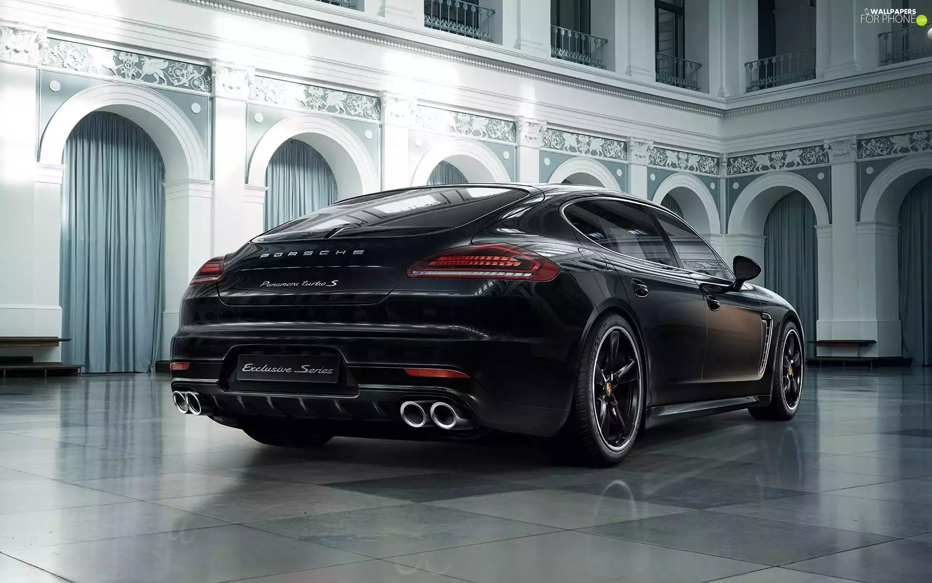 Panamera Turbo S MkII 5, Black, Porsche 970