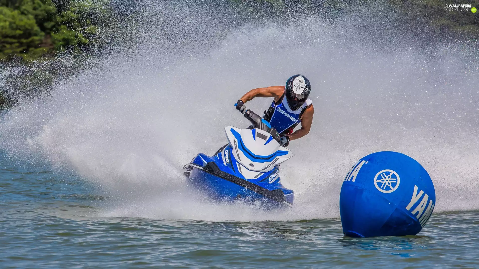 water scooter, 2017, a man, Yamaha GP1800
