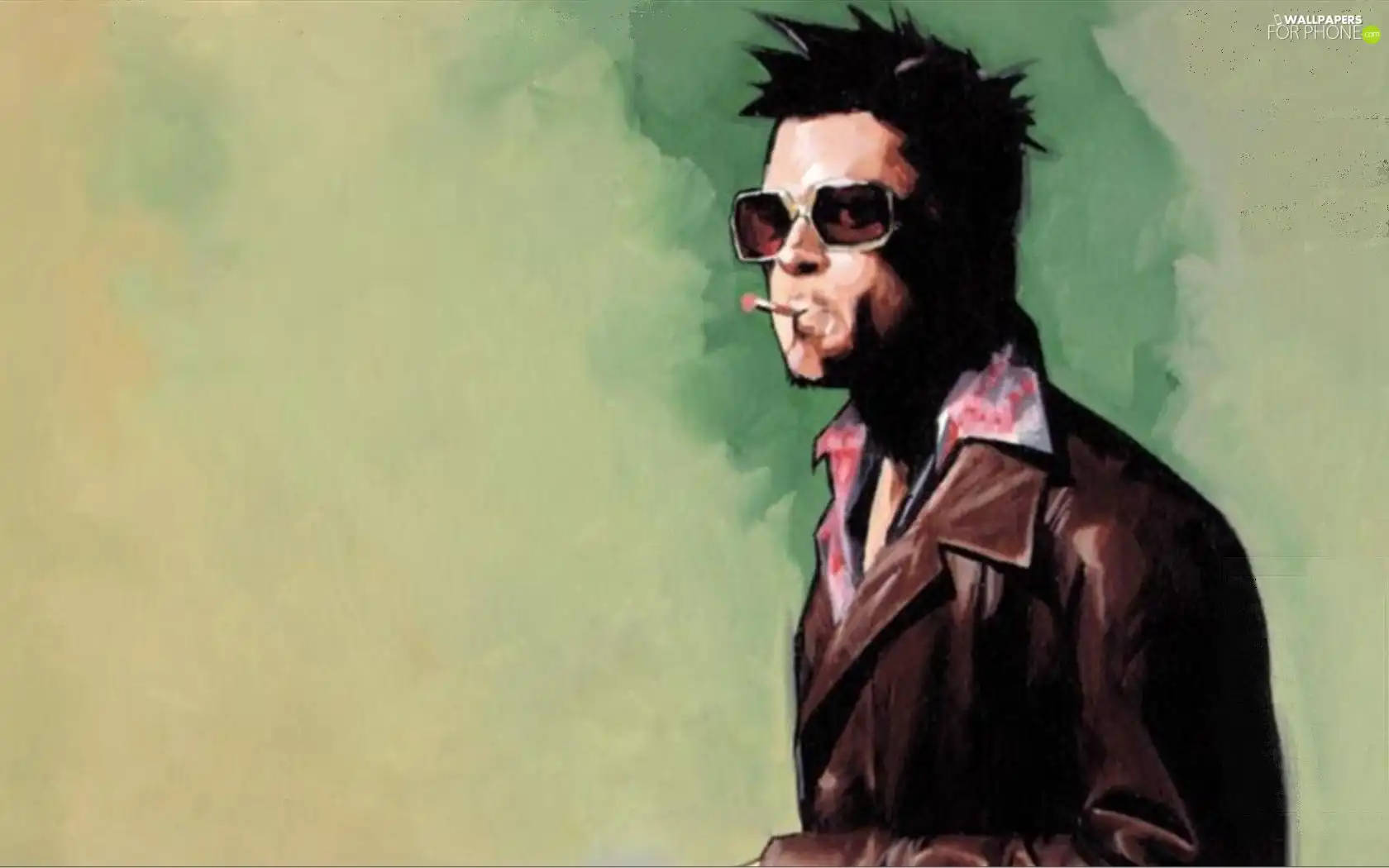 a man, Cigarette