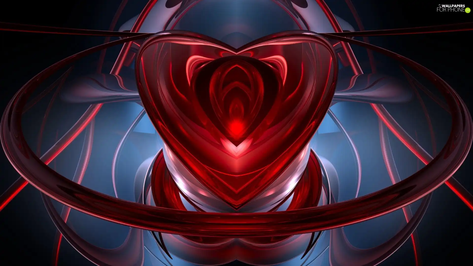 abstraction, Red, Heart
