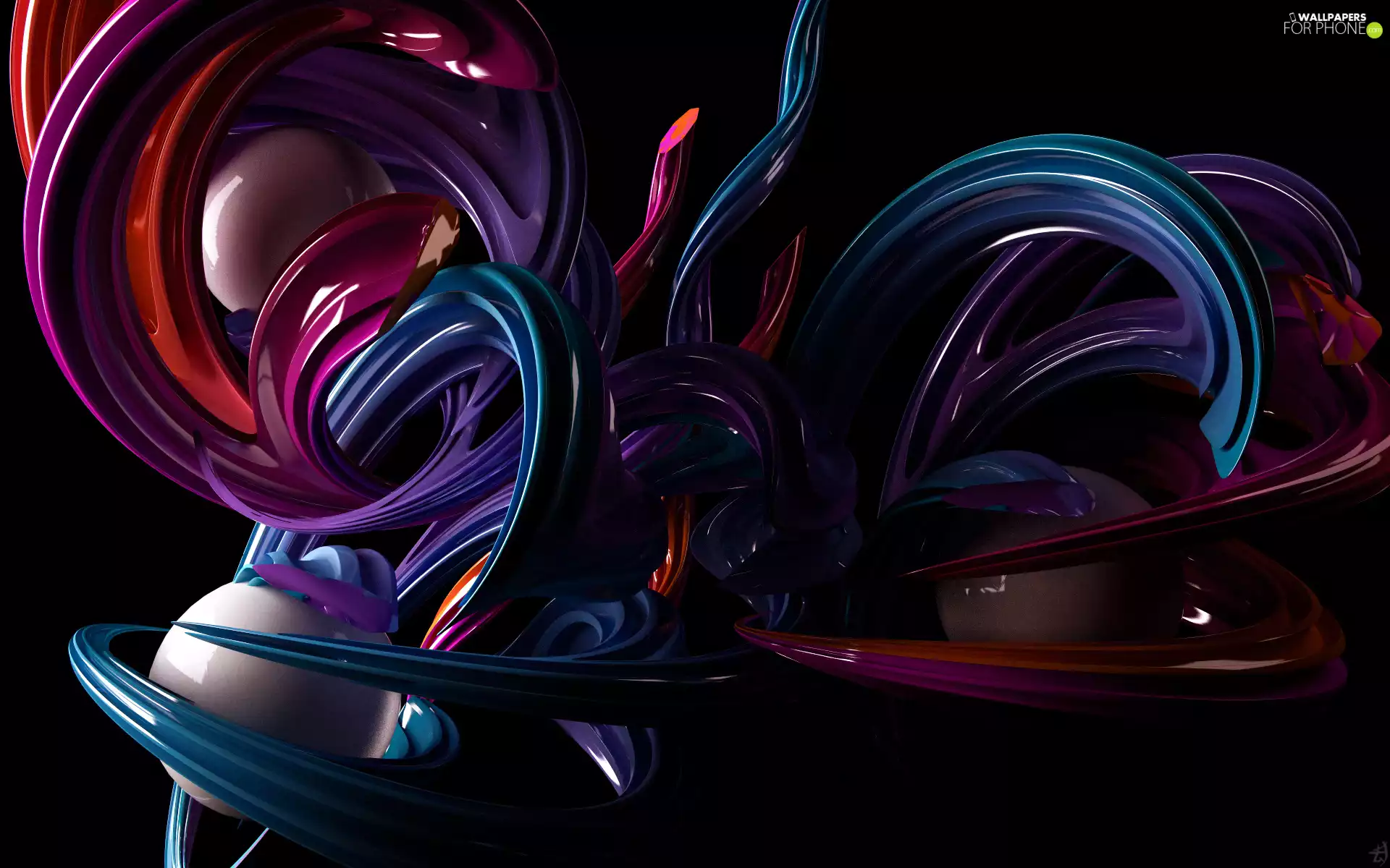 Purples, 3D Graphics, abstraction