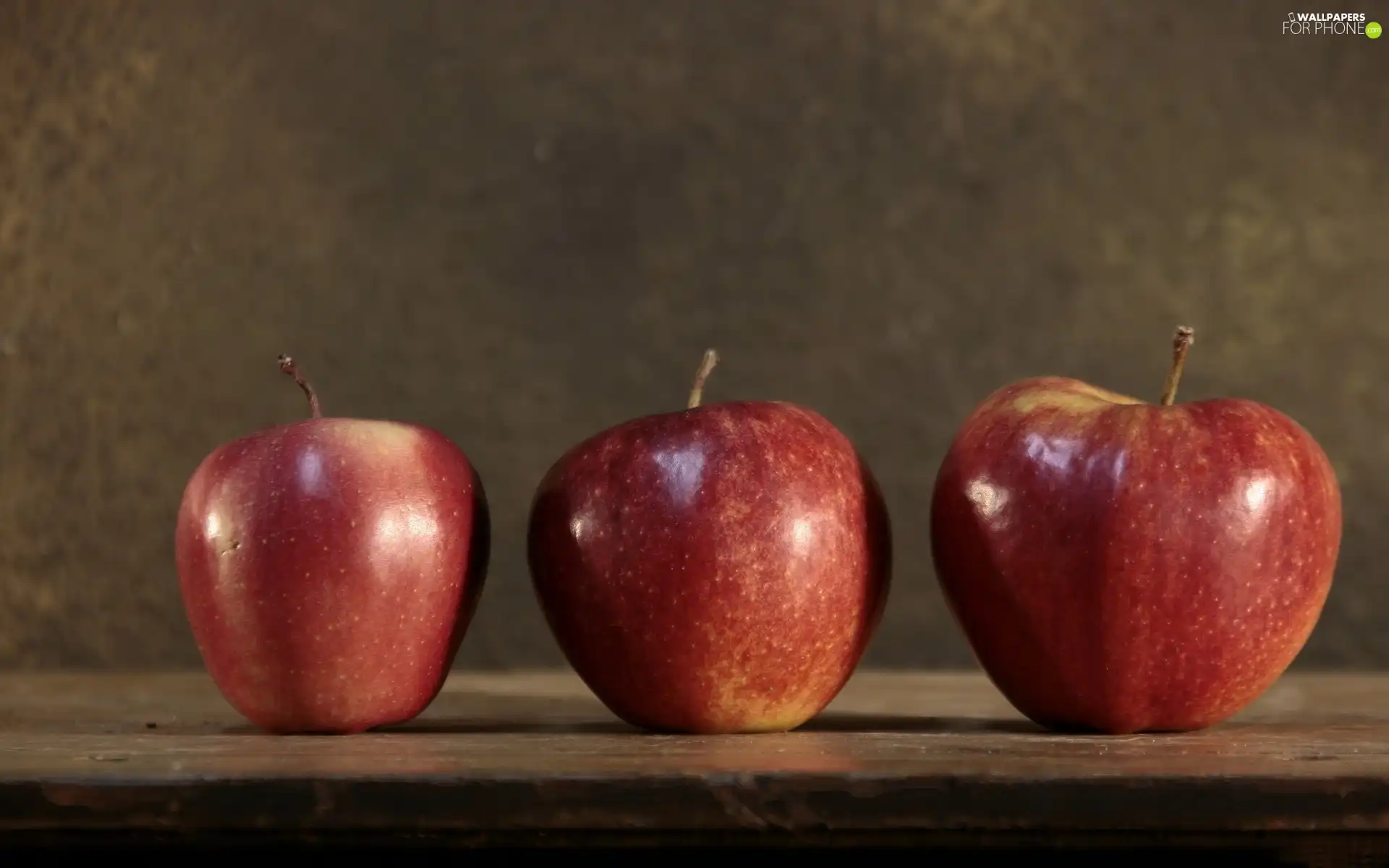 Table, Red, apples, Three