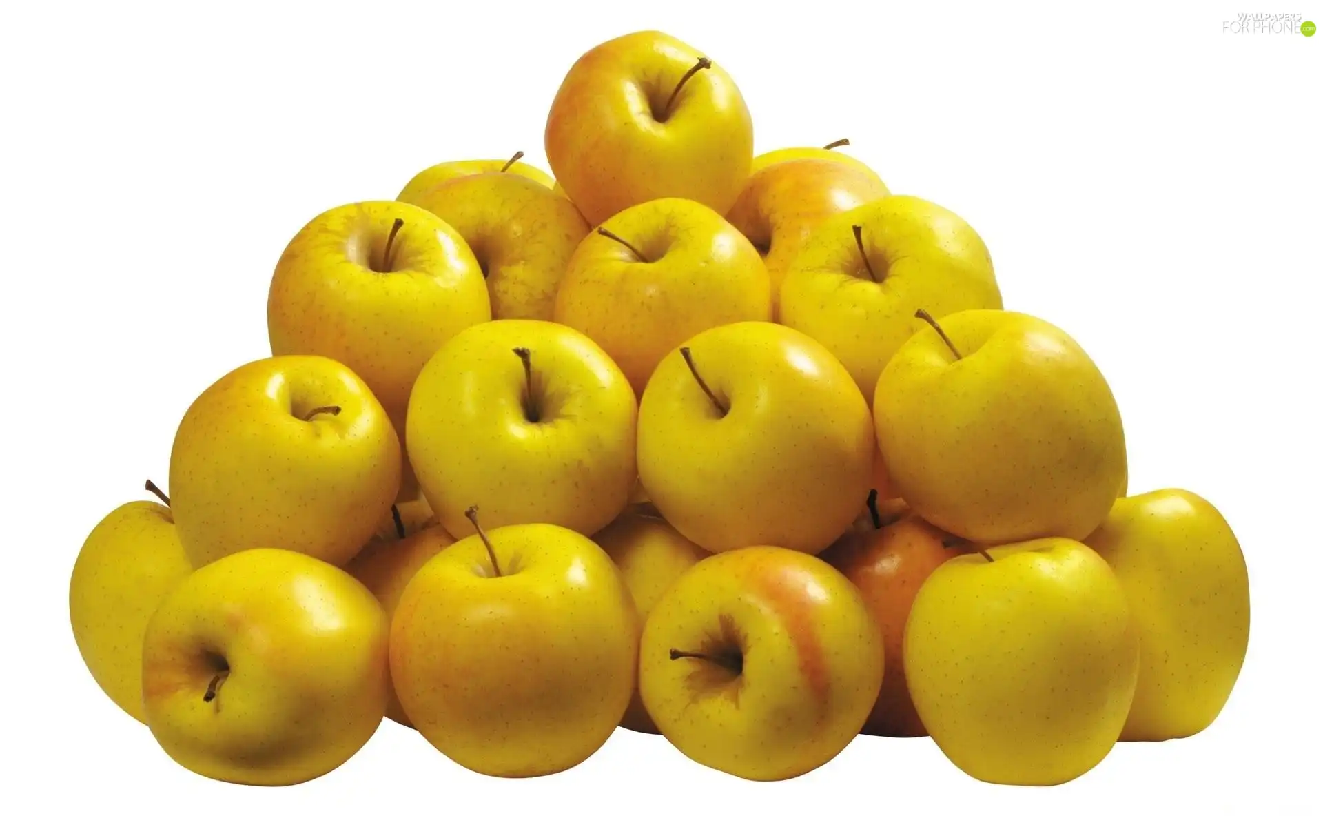 Yellow, apples