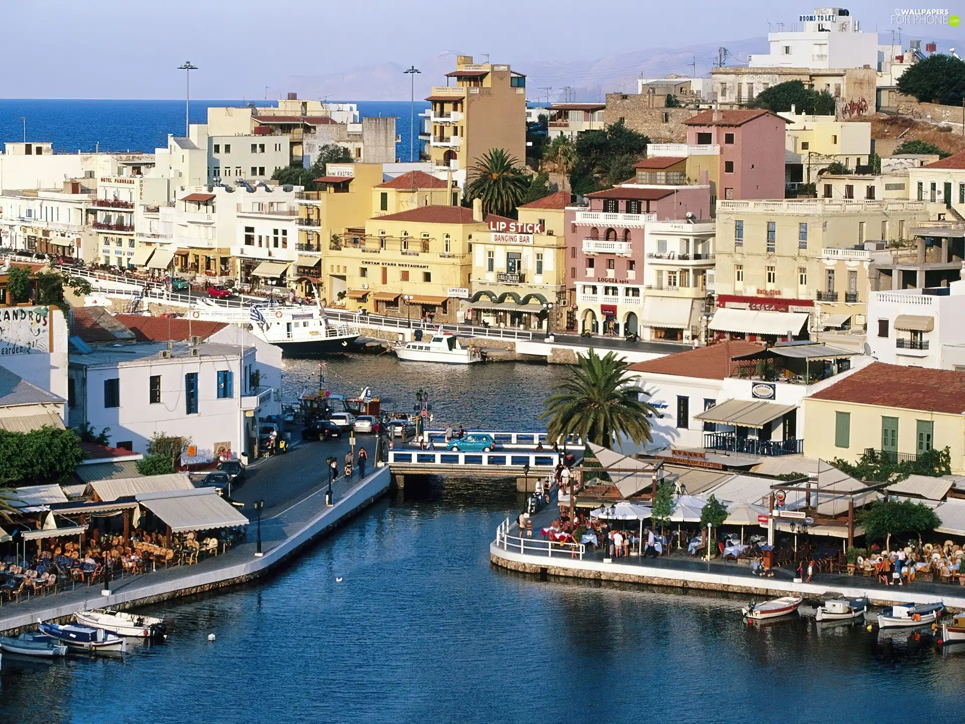 architecture, Crete, water