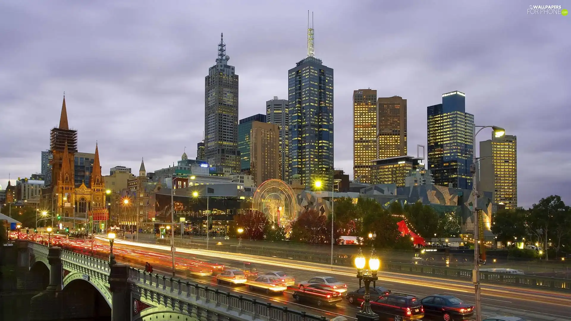 Town, Melbourne, Australia, Night