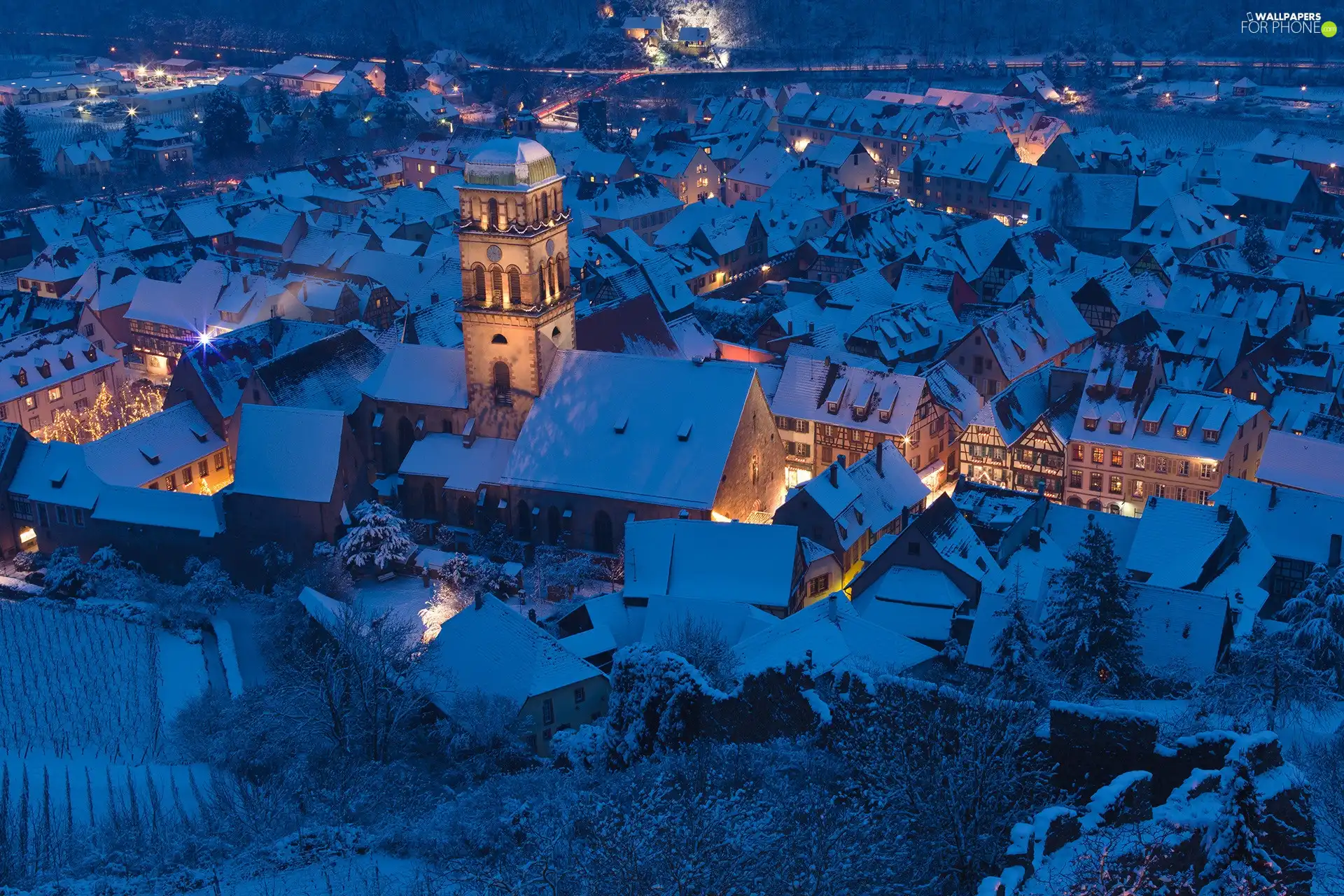 Kaysersberg, Night, Austria, panorama