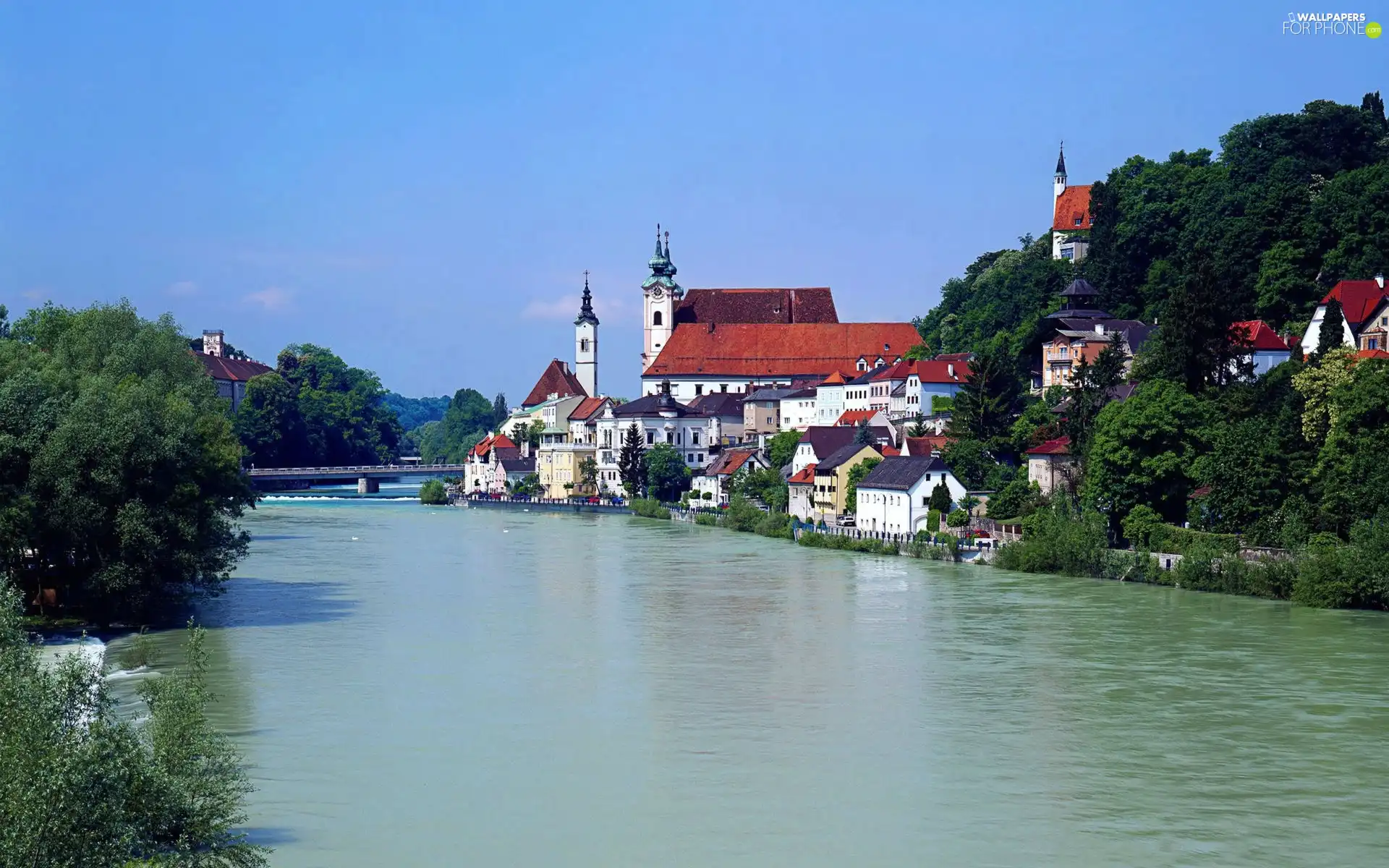 Austria, panorama, town