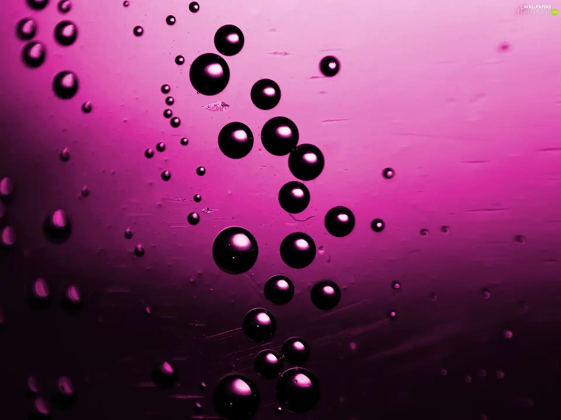 Black, purple, background, bubbles