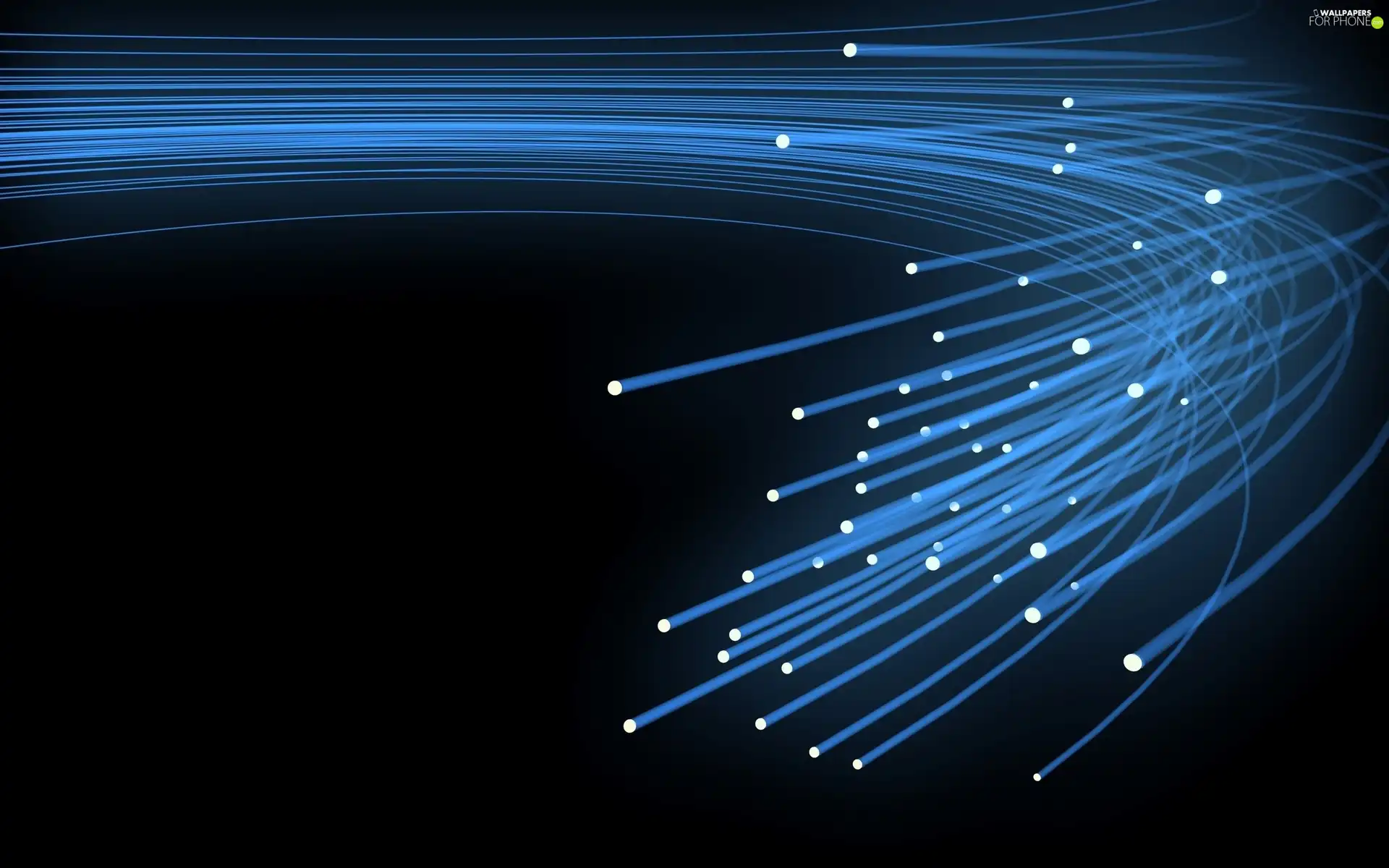 turquoise, dark, background, cables