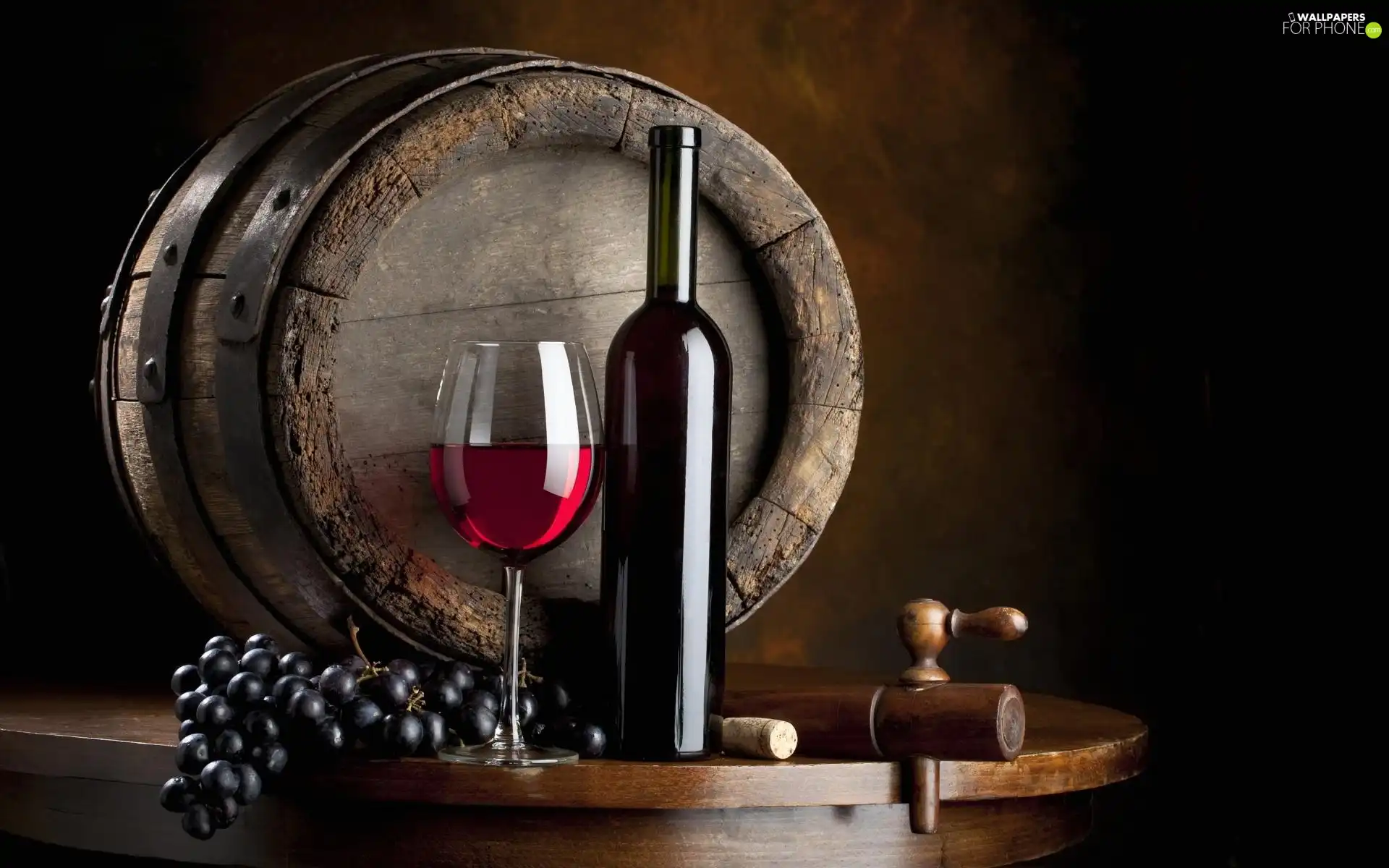 Bottle, Red, barrel, grape, glass, Wine