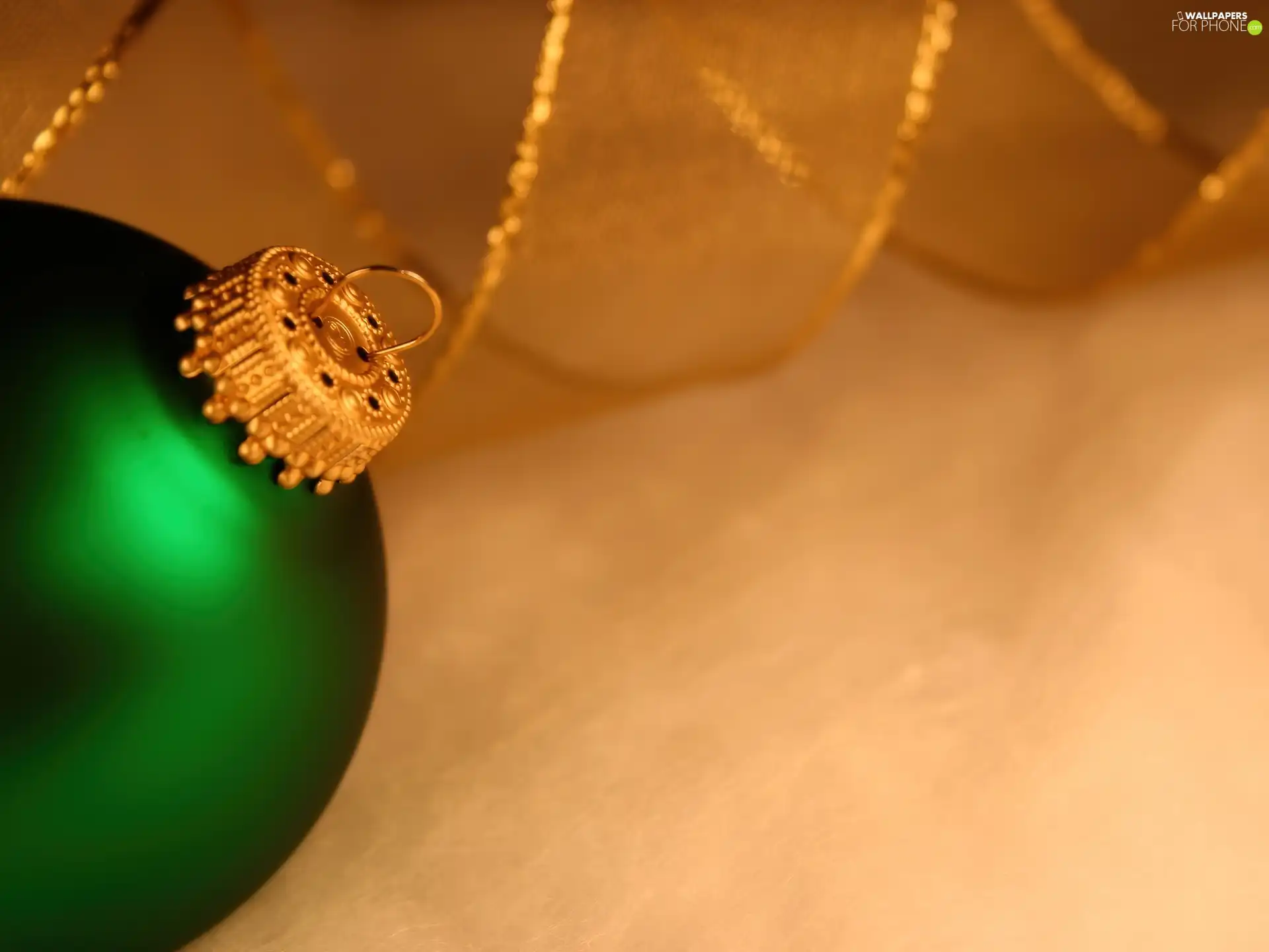 Green, bauble