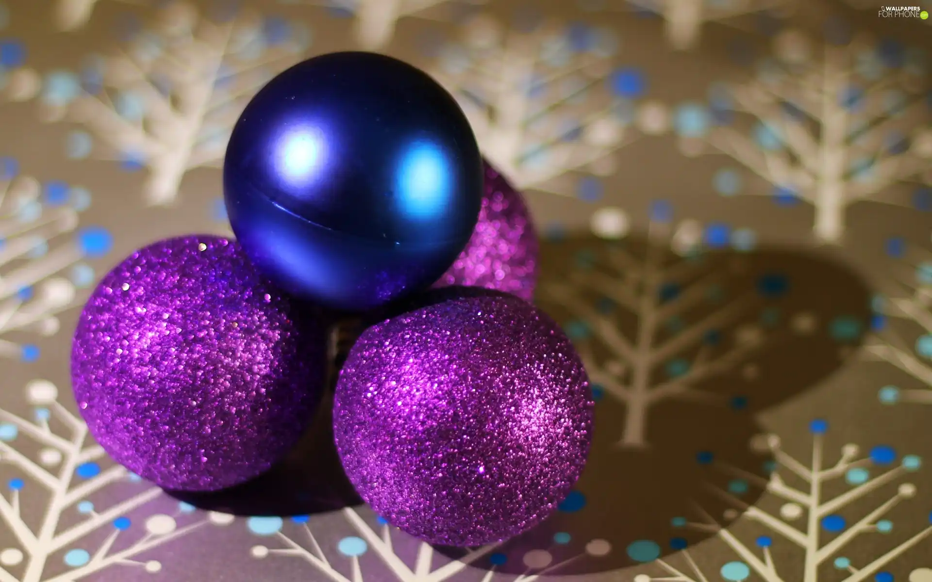 purple, baubles