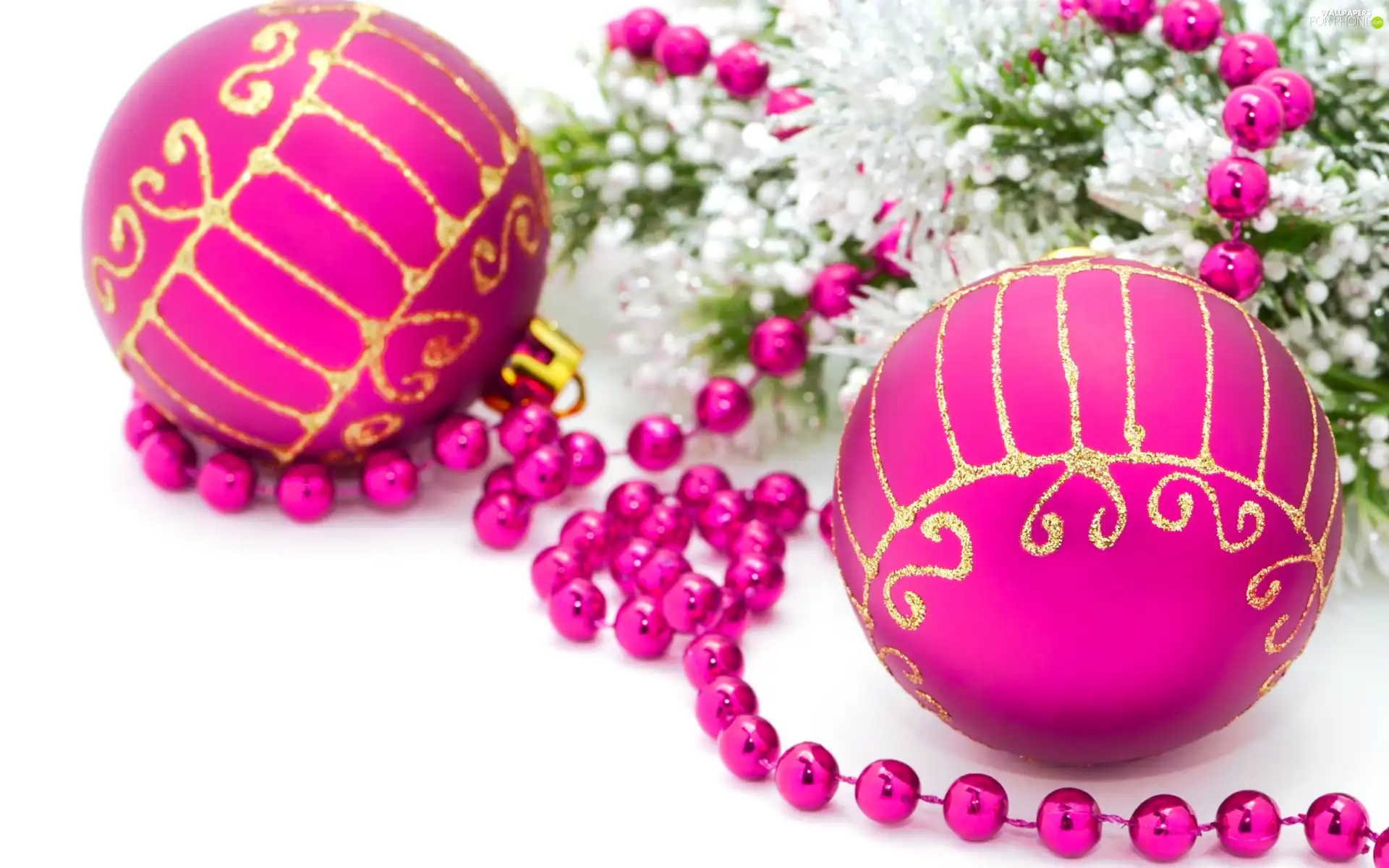 purple, baubles