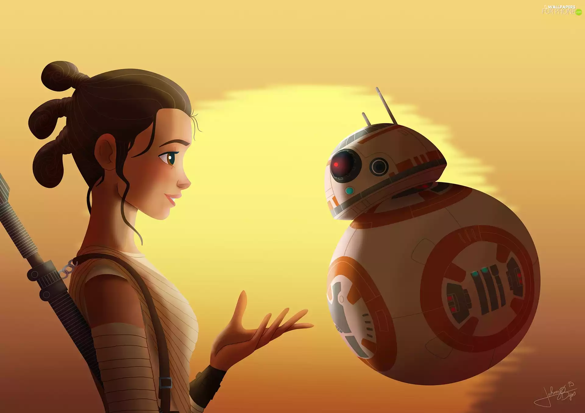 Star, war, Robot, BB-8, girl