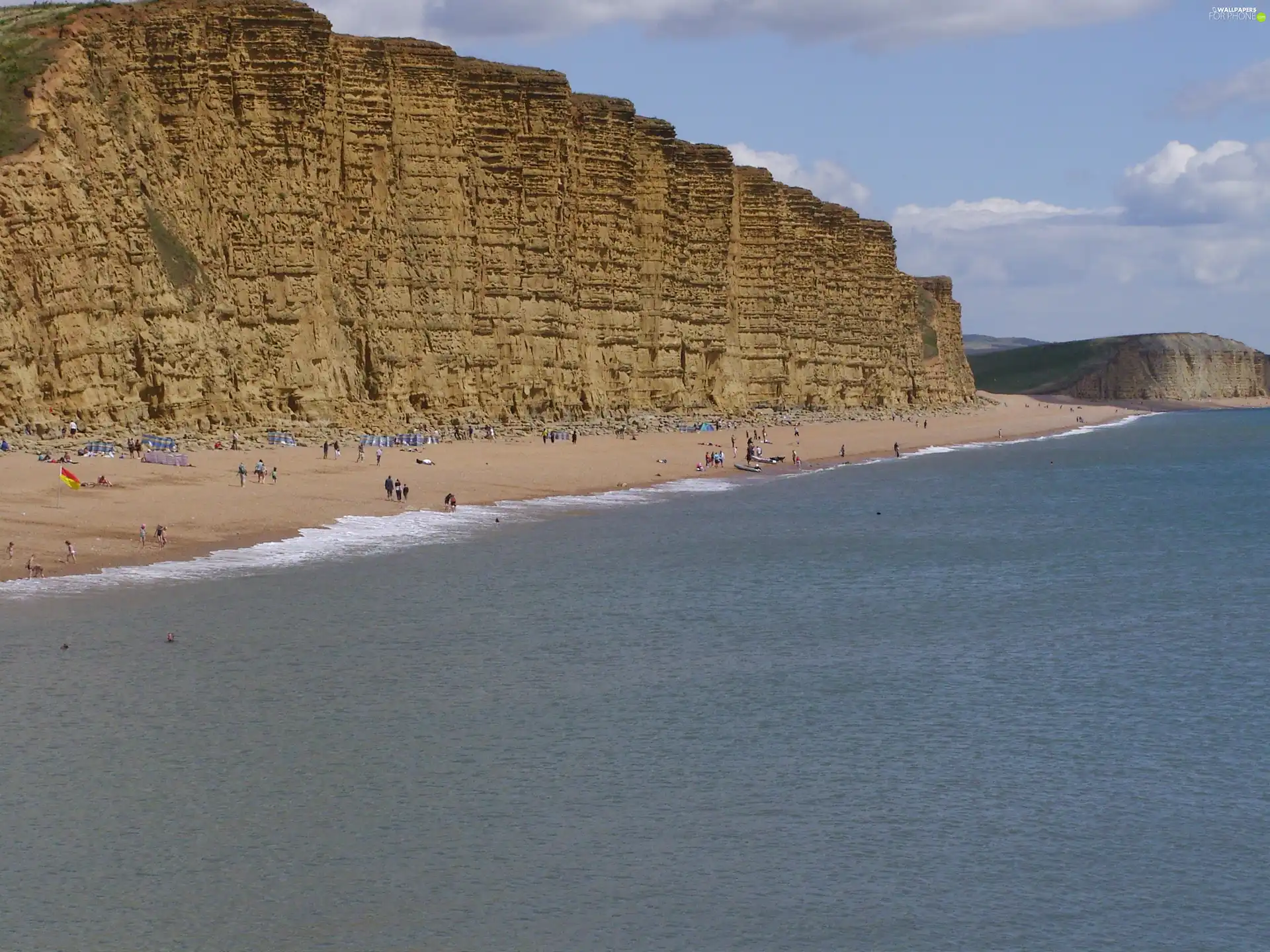 west bay.uk Anglia, Beaches, sea, cliff