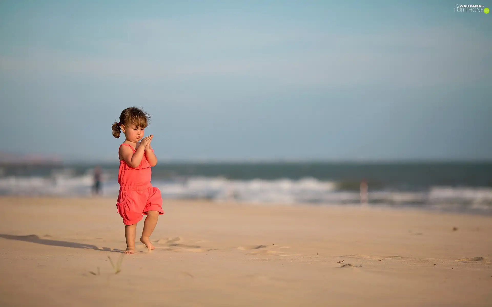 Beaches, girl, sea