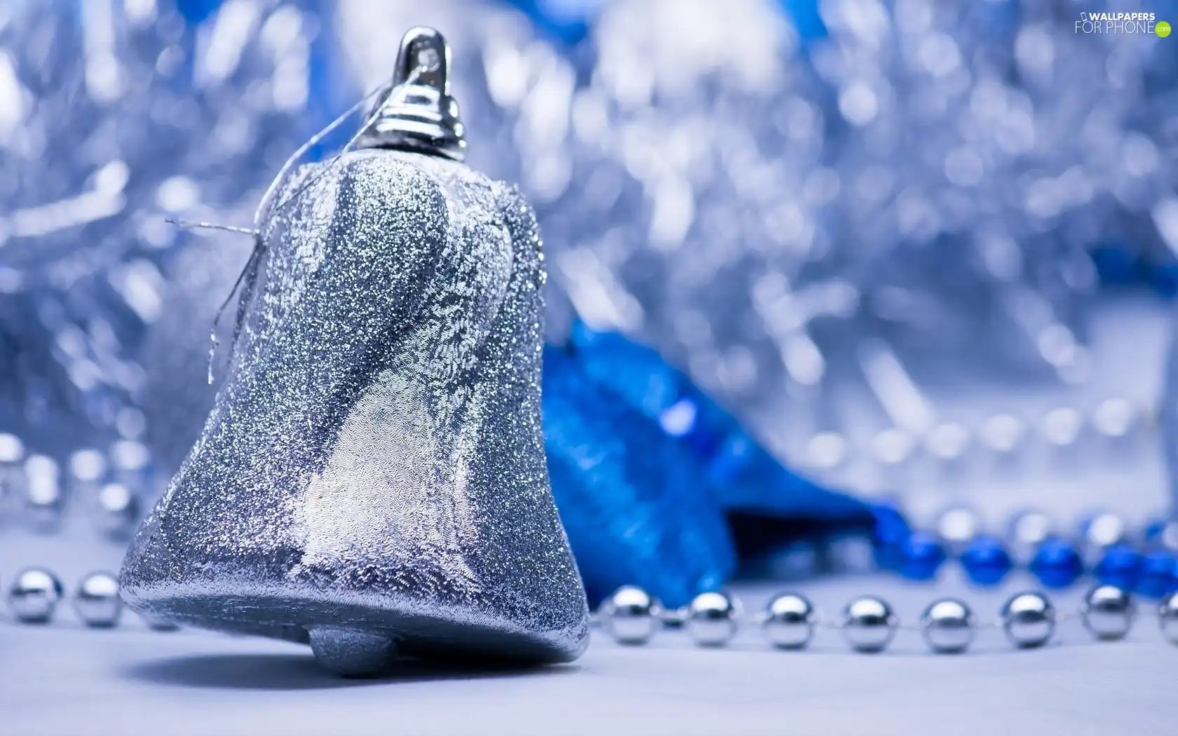silver, bell