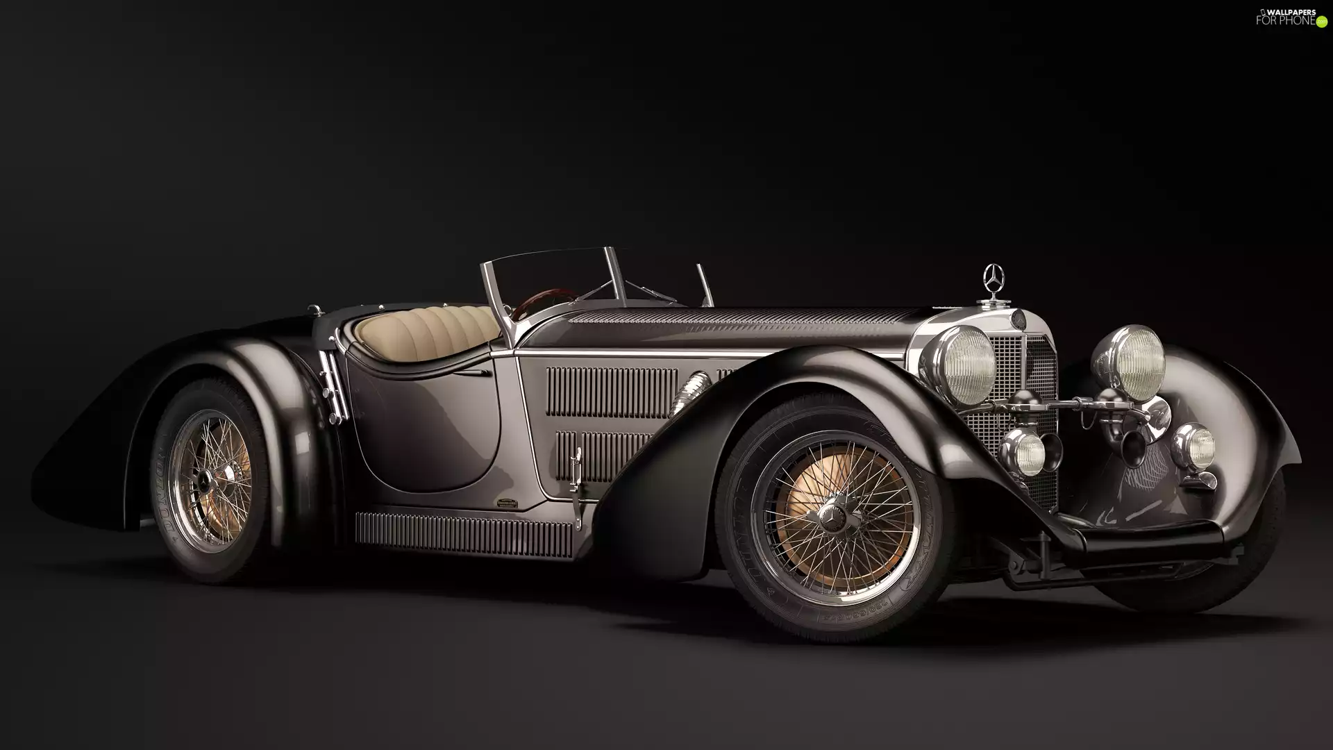1930, antique, Mercedes-Benz SS Roadster