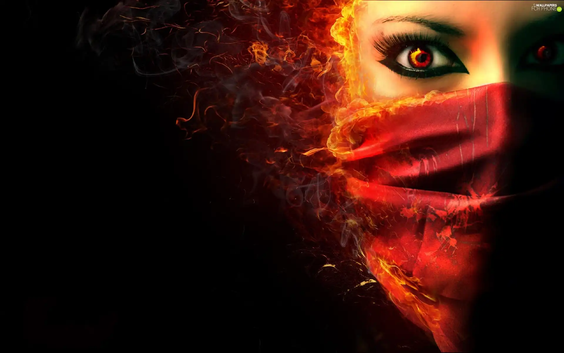 face, scarf, Big Fire, Womens