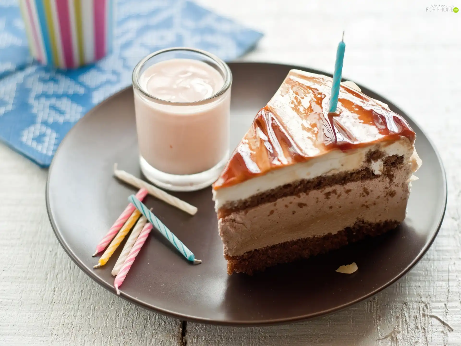 Birthday, piece, Cake