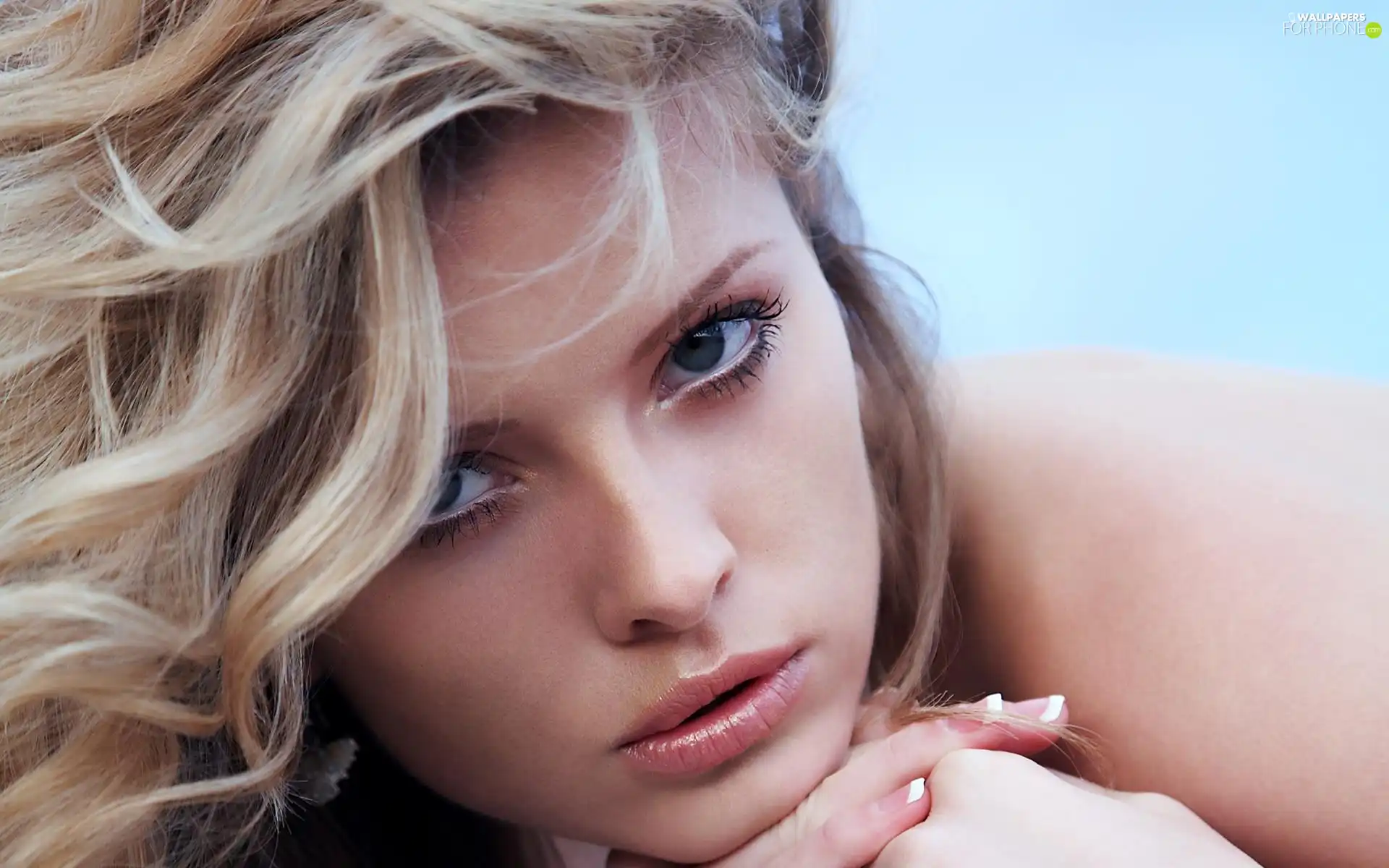 Blue, Eyes, Blonde, face, girl