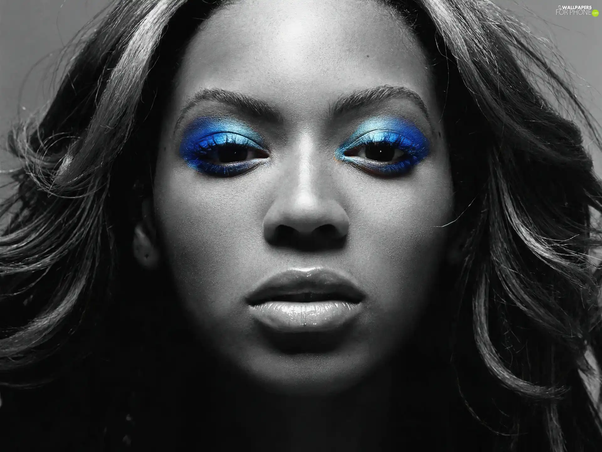 make-up, Beyonce, blue