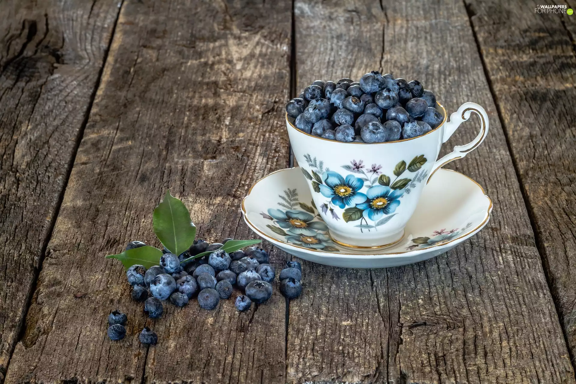 boarding, cup, blueberries
