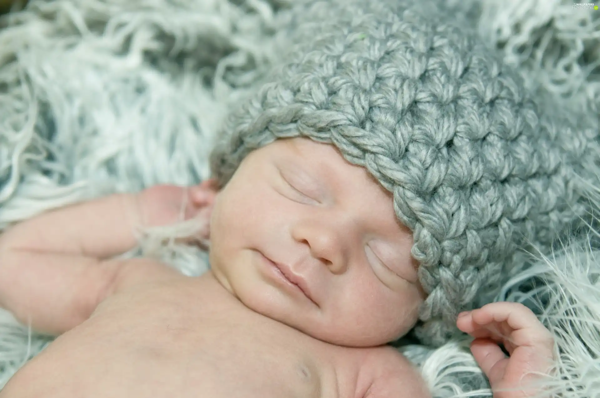 Sleeping, Blue, Bonnet, babe