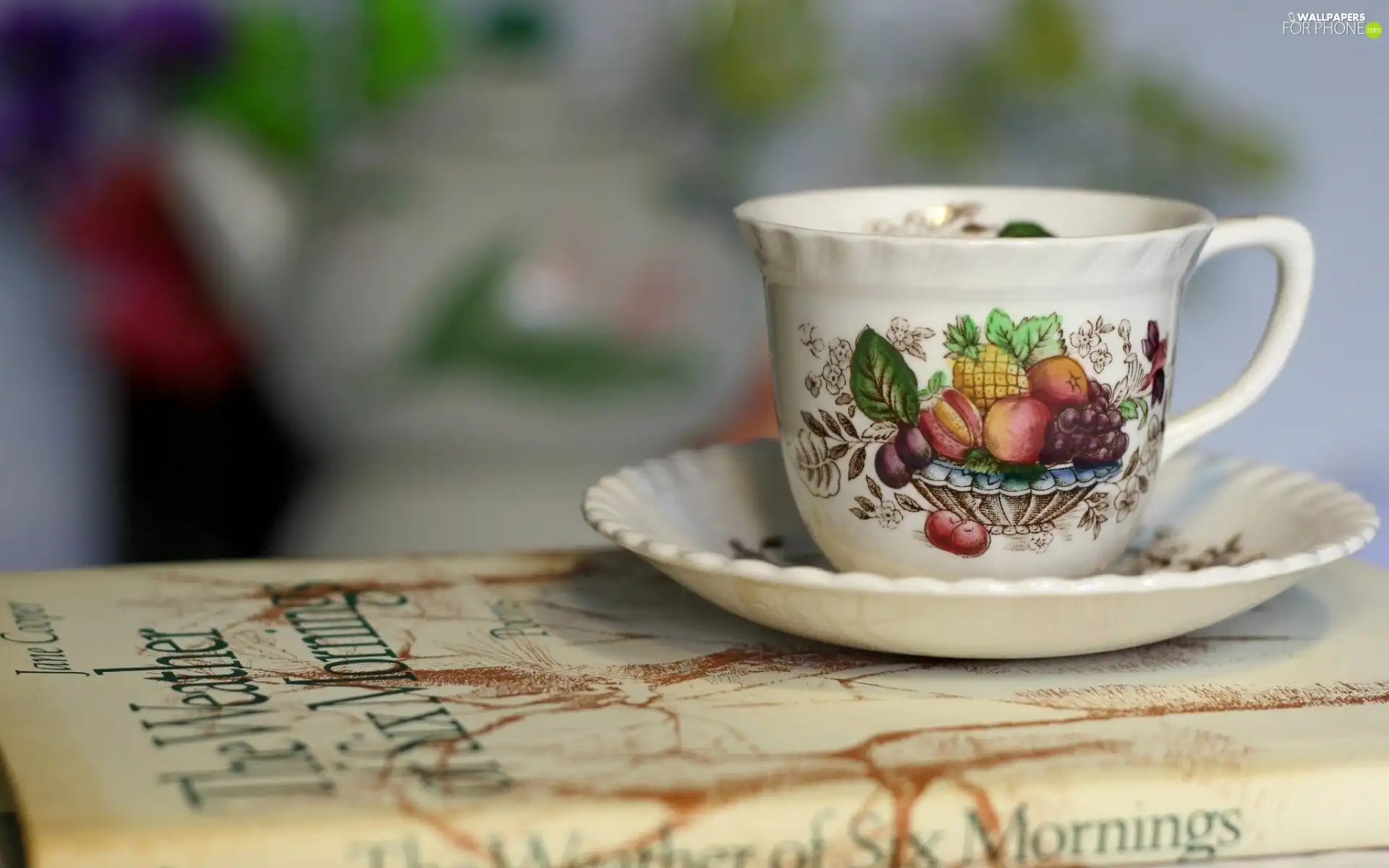 Book, cup, tea