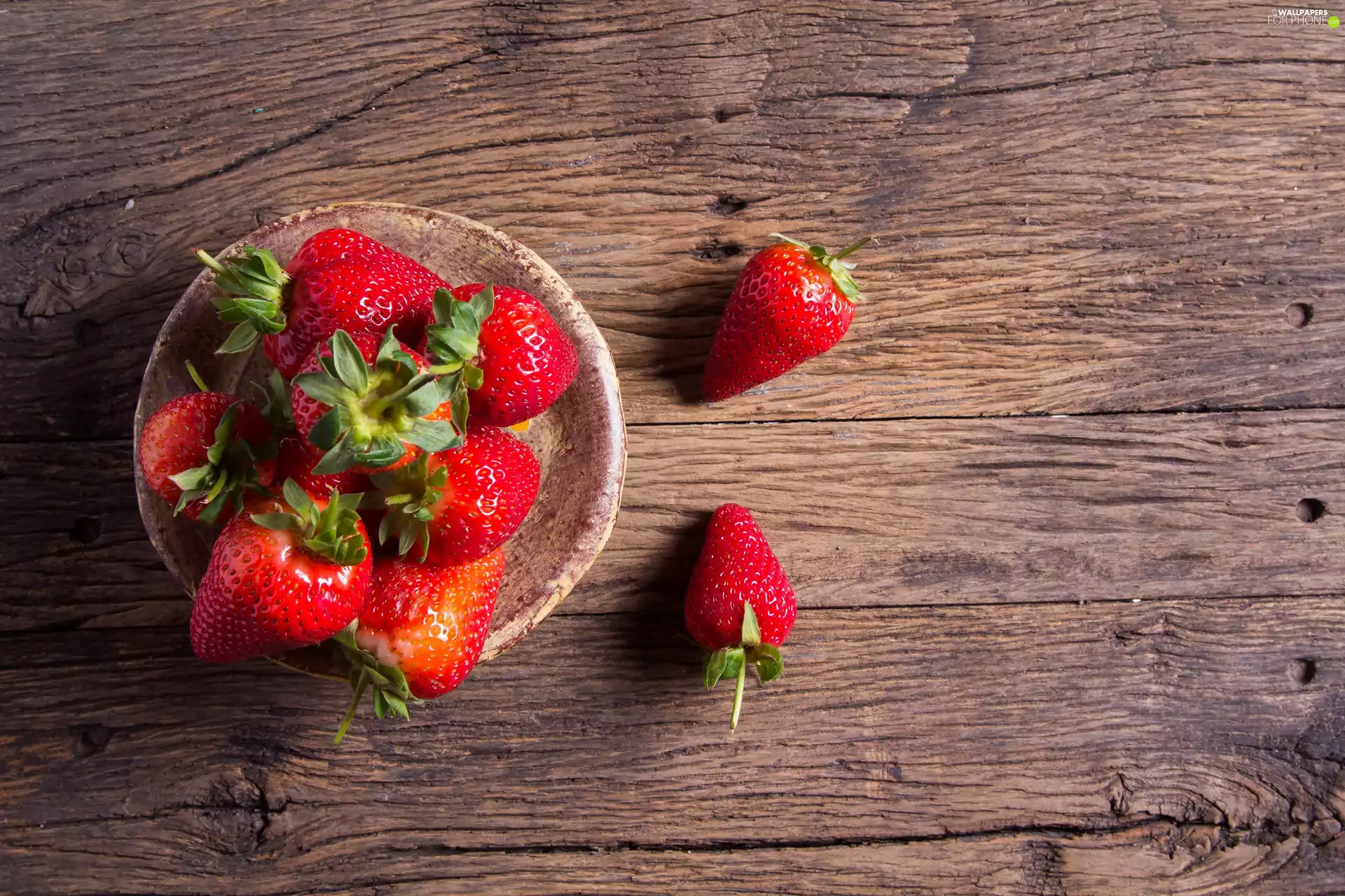 bowl, strawberries