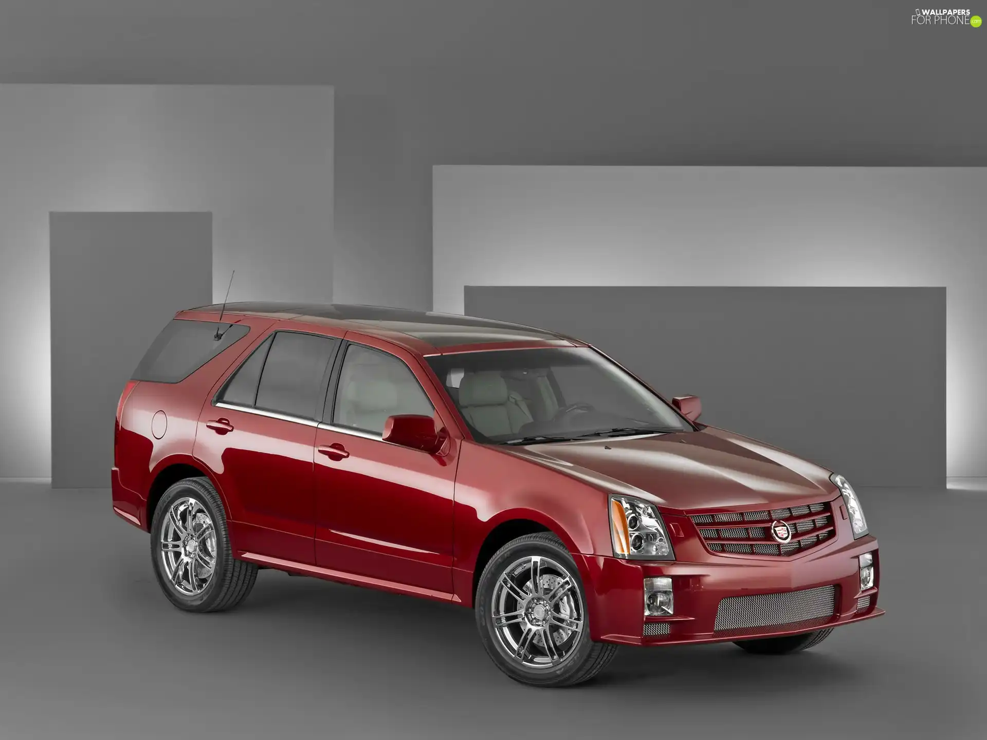 Red, shields, brake, Cadillac SRX