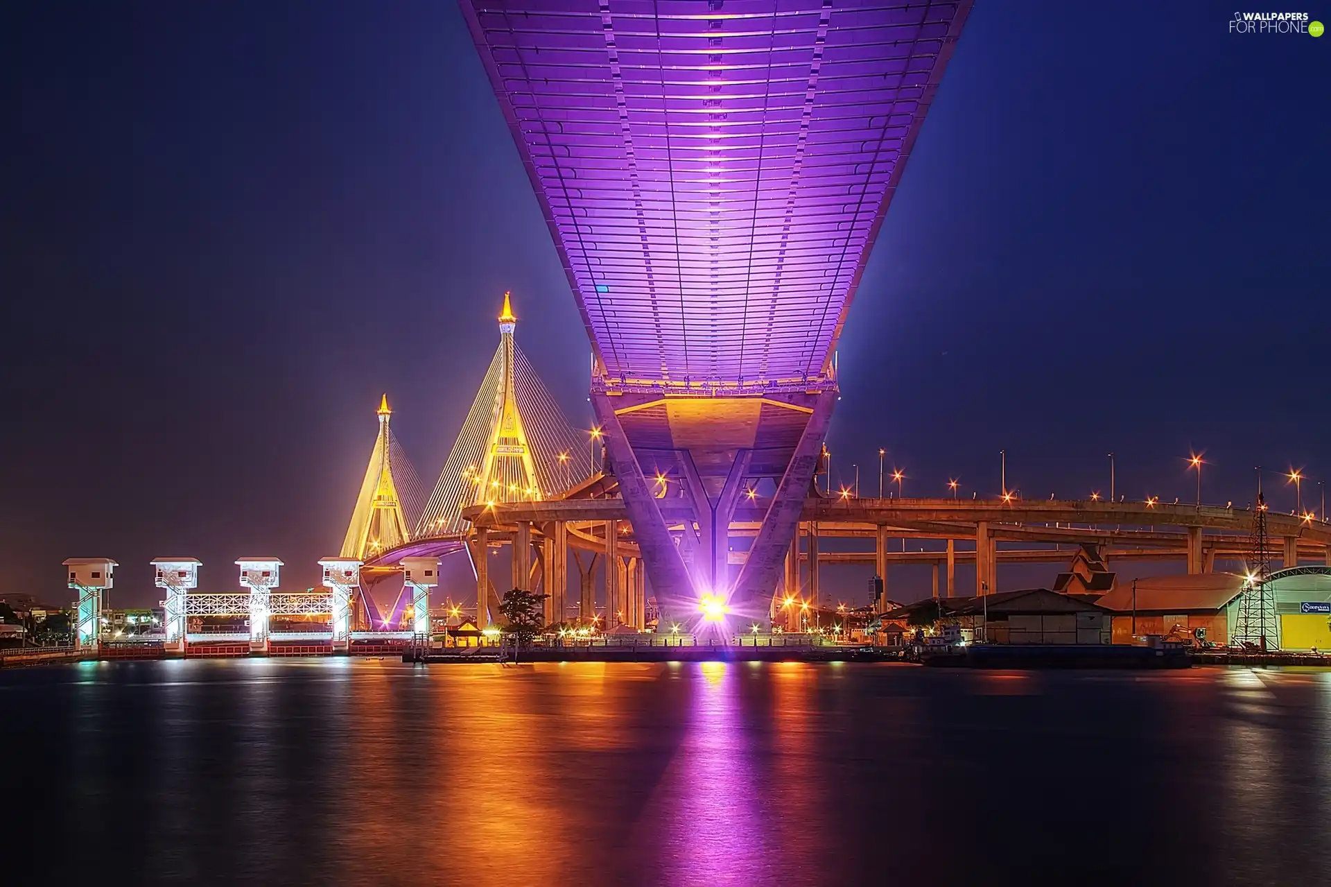 bridge, Bangkok, River