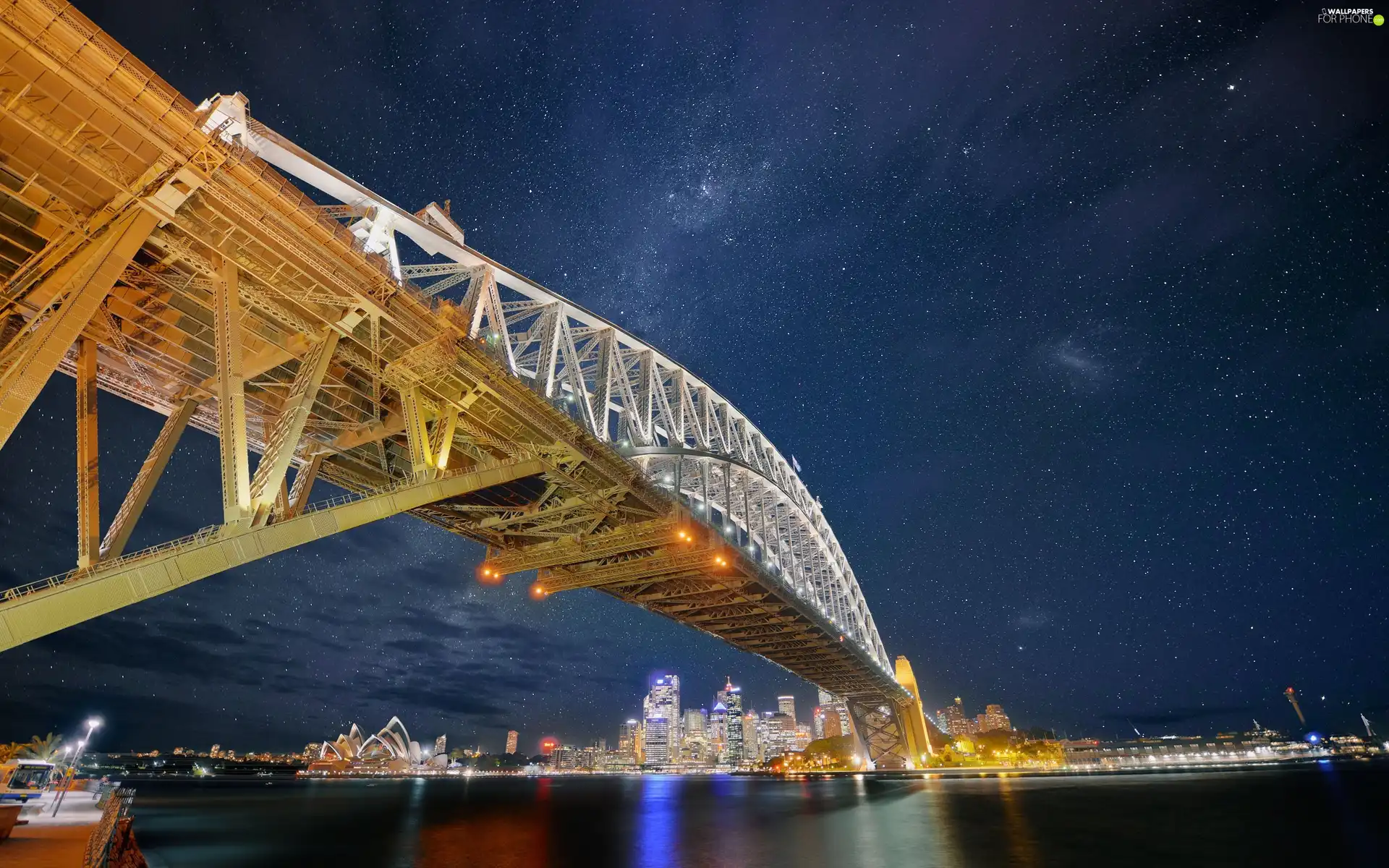 Sydney, Gulf, bridge, night