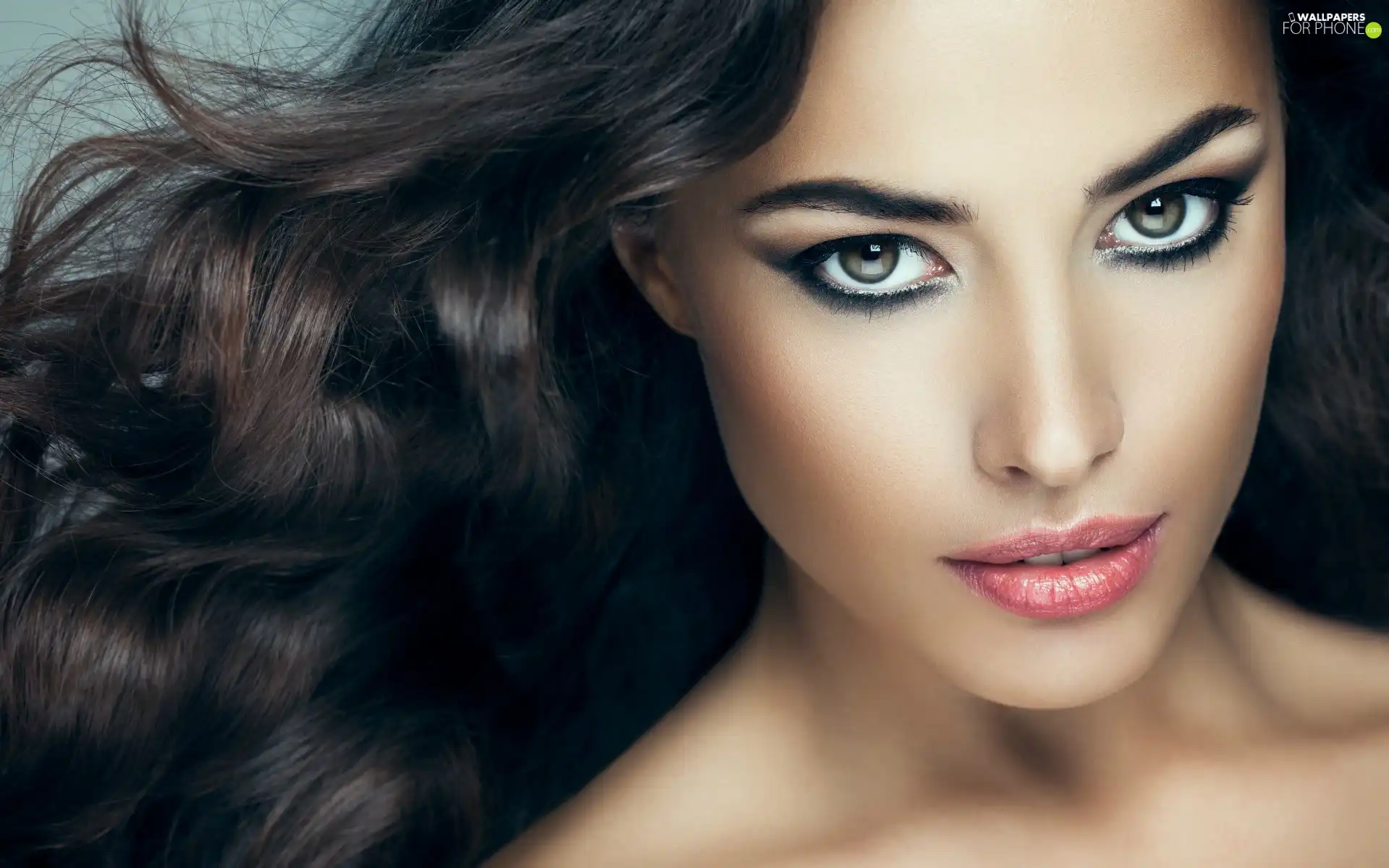 make-up, Beauty, brunette